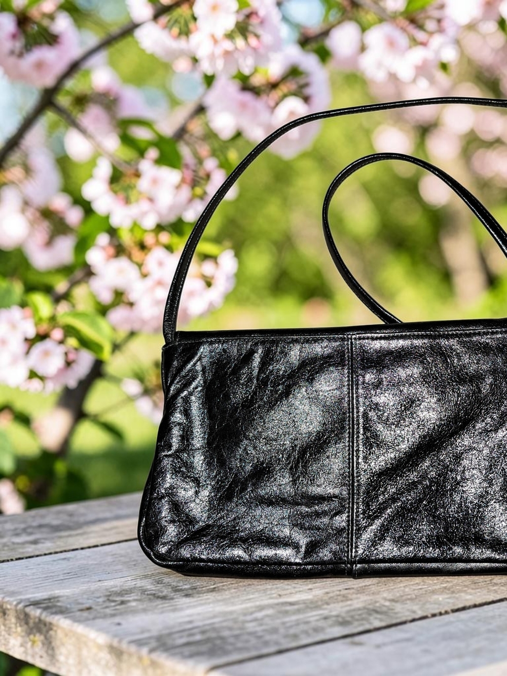 Black Leather Shoulder Bag - Classic Women’s Handbag